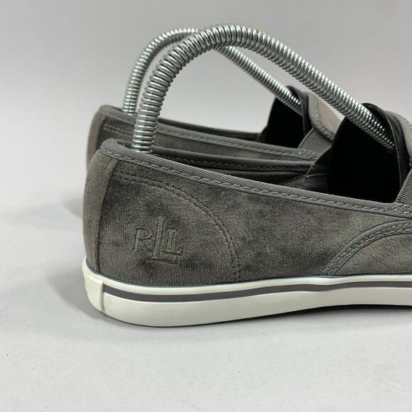 Lauren Ralph Lauren Women's Size 8 Janis Velvet Slip On Sneakers - Picture 2 of 13